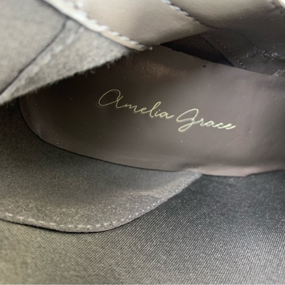 Amelia Grace Grey Knee High Boots - Picture 14 of 15